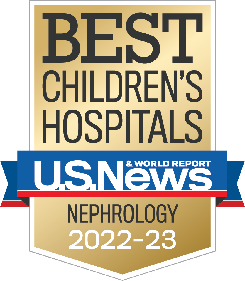 黄金美国新闻徽章;最好的儿童医院《美国新闻与世界报道》Neprology 2022 - 2023。
