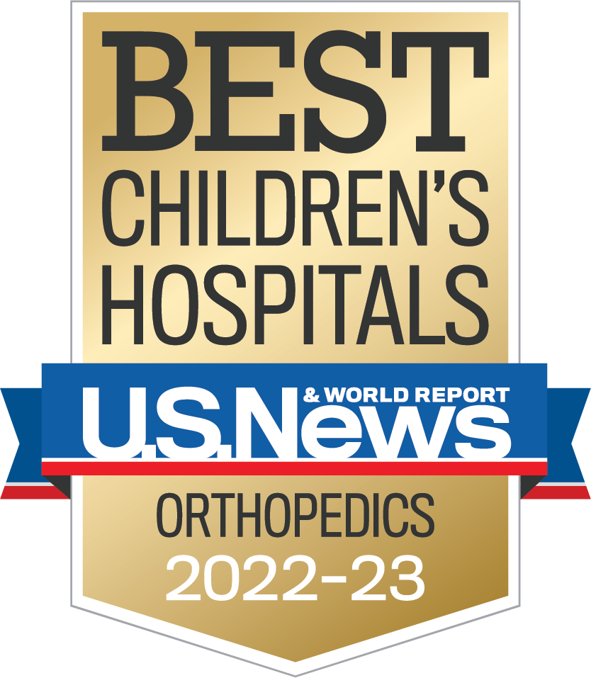 美国新闻和世界报道最好的儿童医院骨科2022 - 23所示