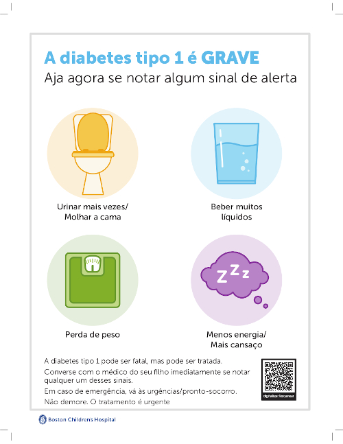 治疗糖尿病的葡萄牙语提示。